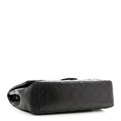 Chanel Lambskin Quilted Maxi Single Flap Black 4 of 13