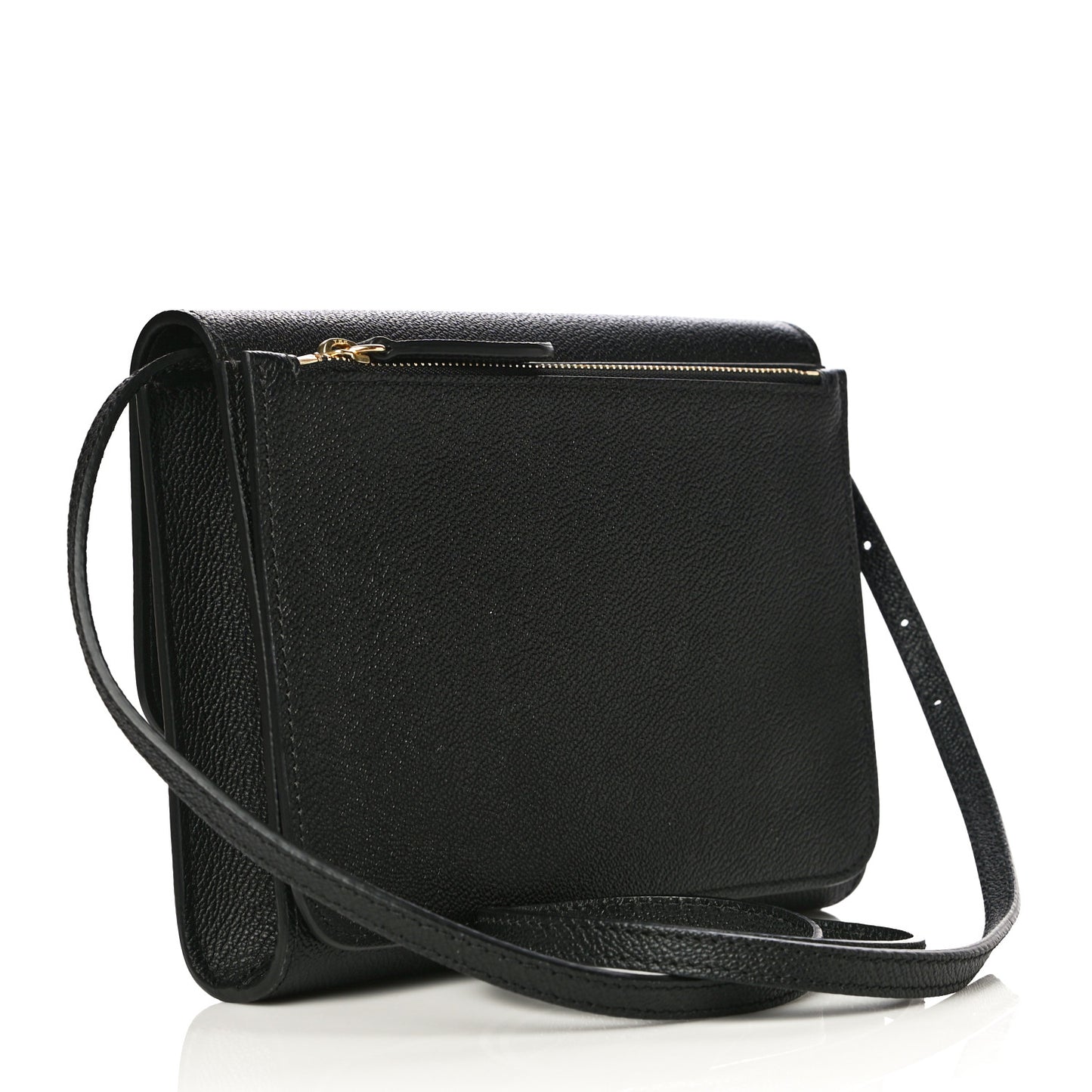 Grainy Calfskin Small Loxley Crossbody Black