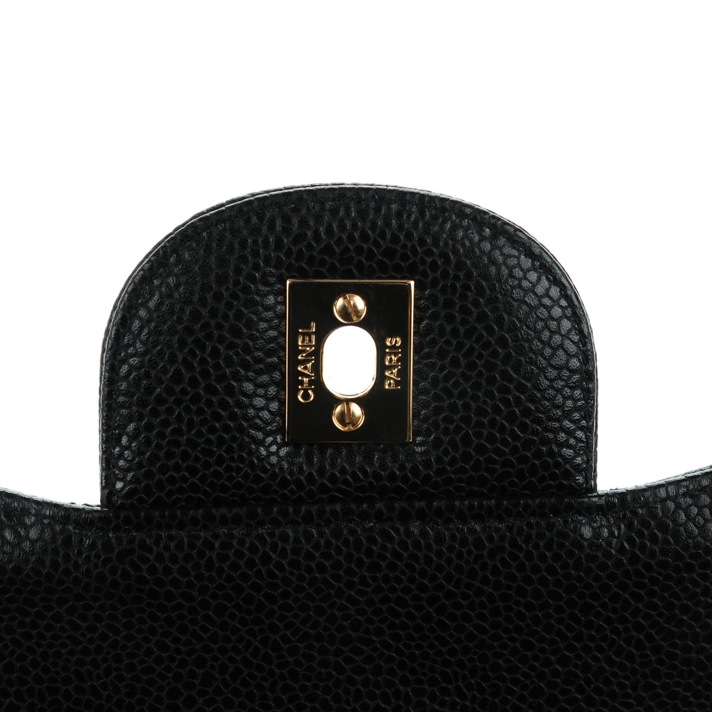 Caviar Quilted Jumbo Single Flap Black