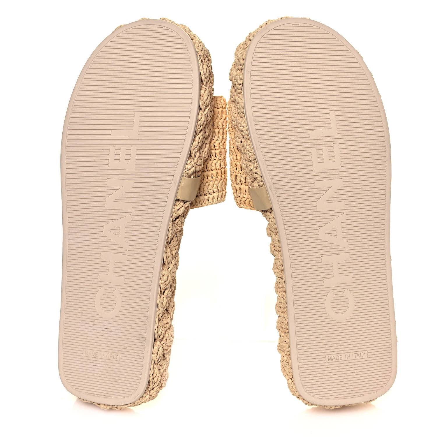 Chanel Cord Braided CC Mules 41 Light Beige 6 of 8
