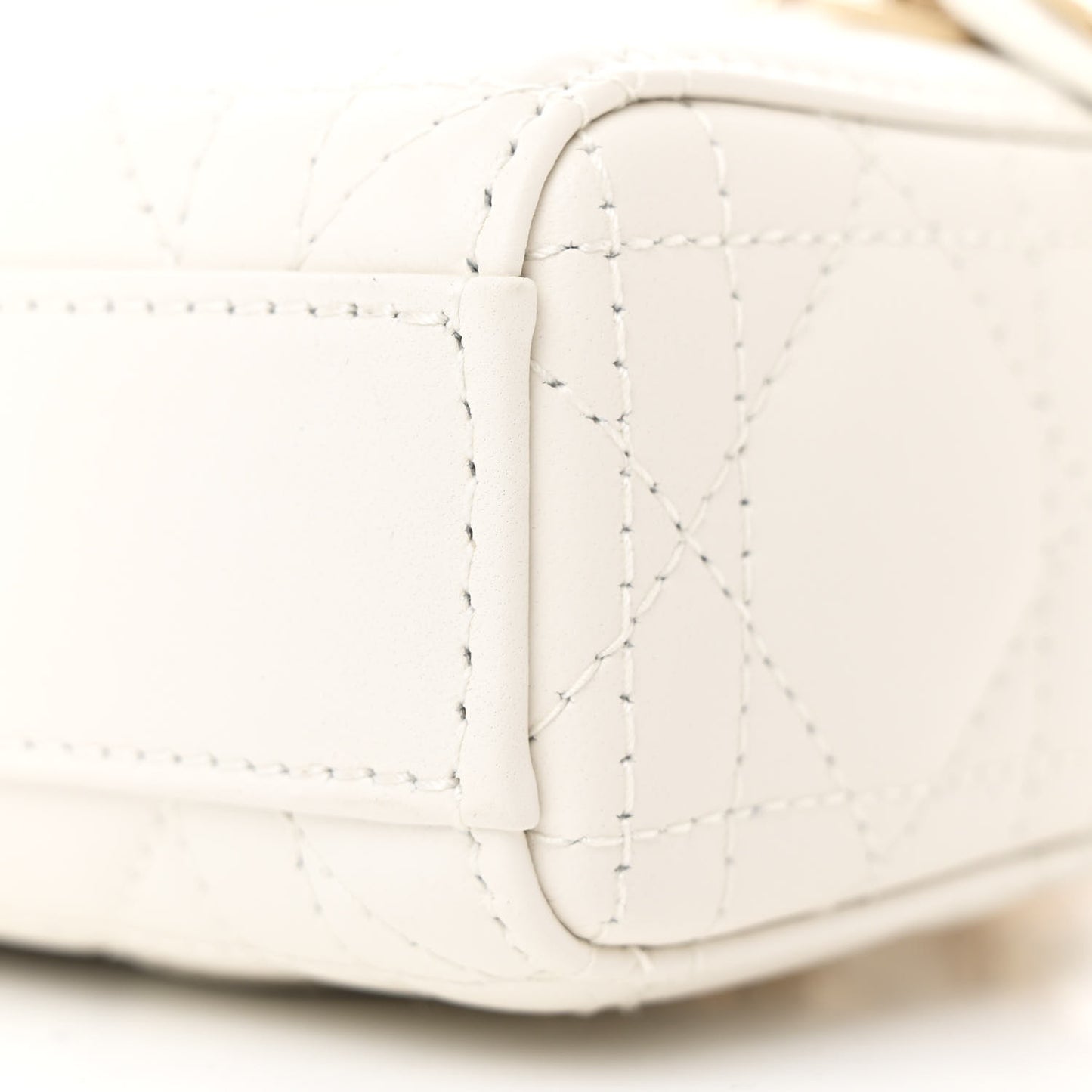 Lambskin Cannage Micro Lady D-Joy Latte