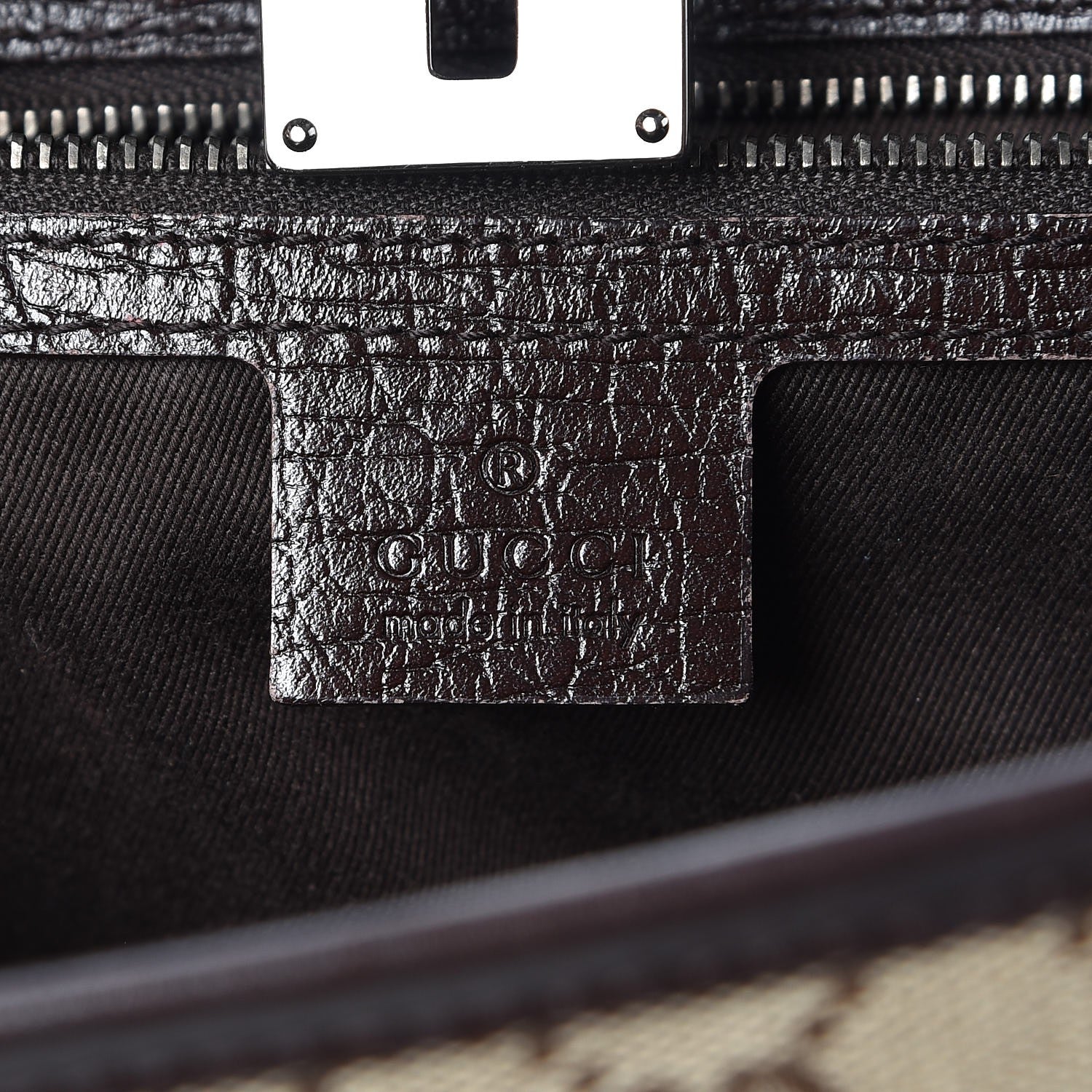 Gucci Monogram Bamboo Bullet Handbag Brown 6 of 15