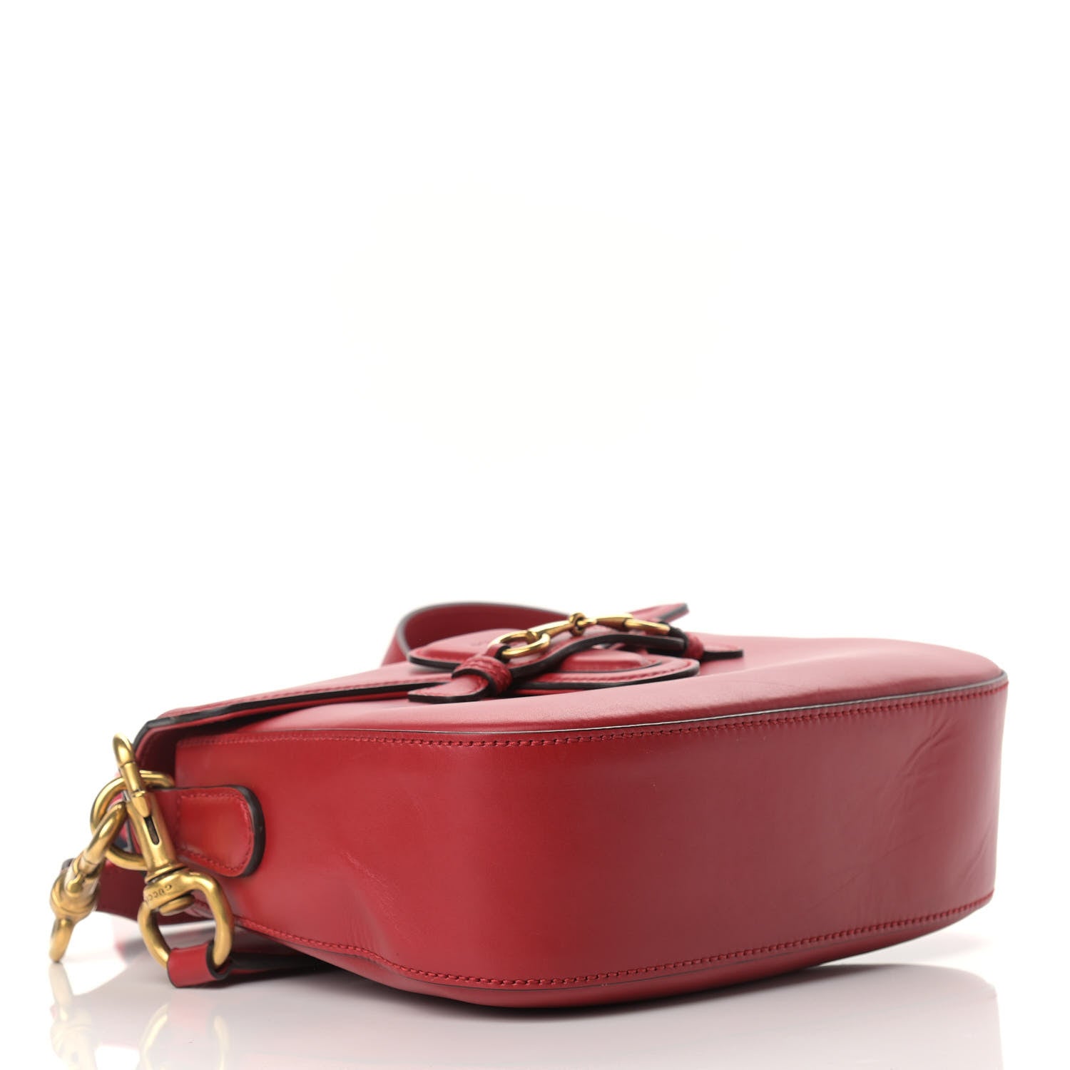 Gucci Ruinart Calfskin Medium Lady Web Shoulder Bag Hibiscus Red 3 of 10
