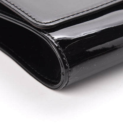 Louis Vuitton Patent Chain Louise MM Black 8 of 10