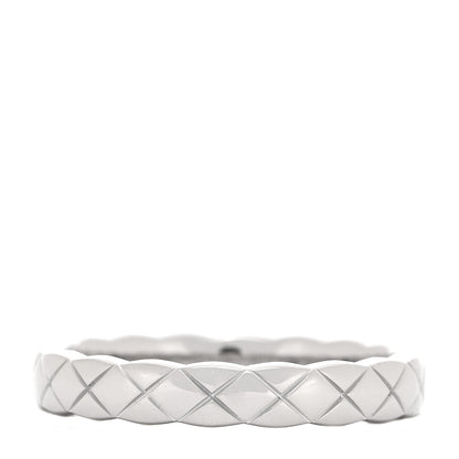 Chanel 18K White Gold Mini Coco Crush Ring 51 5.75 3 of 5