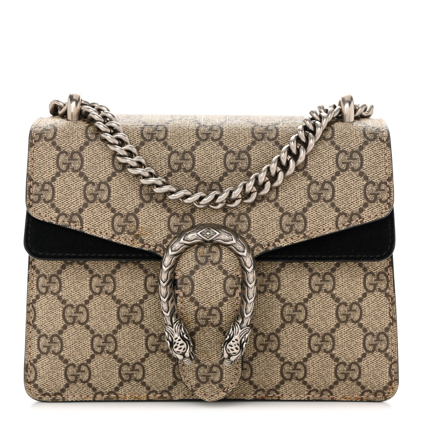 GG Supreme Monogram Mini Dionysus Shoulder Bag Black