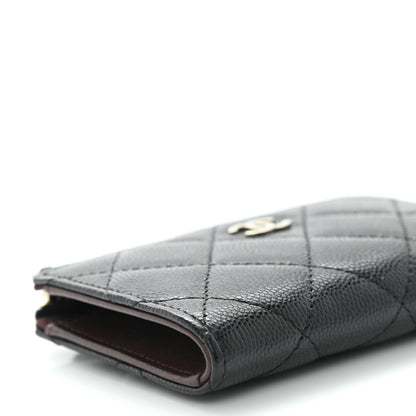Chanel Caviar Quilted Zipped Key Holder Case Black 7 of 9