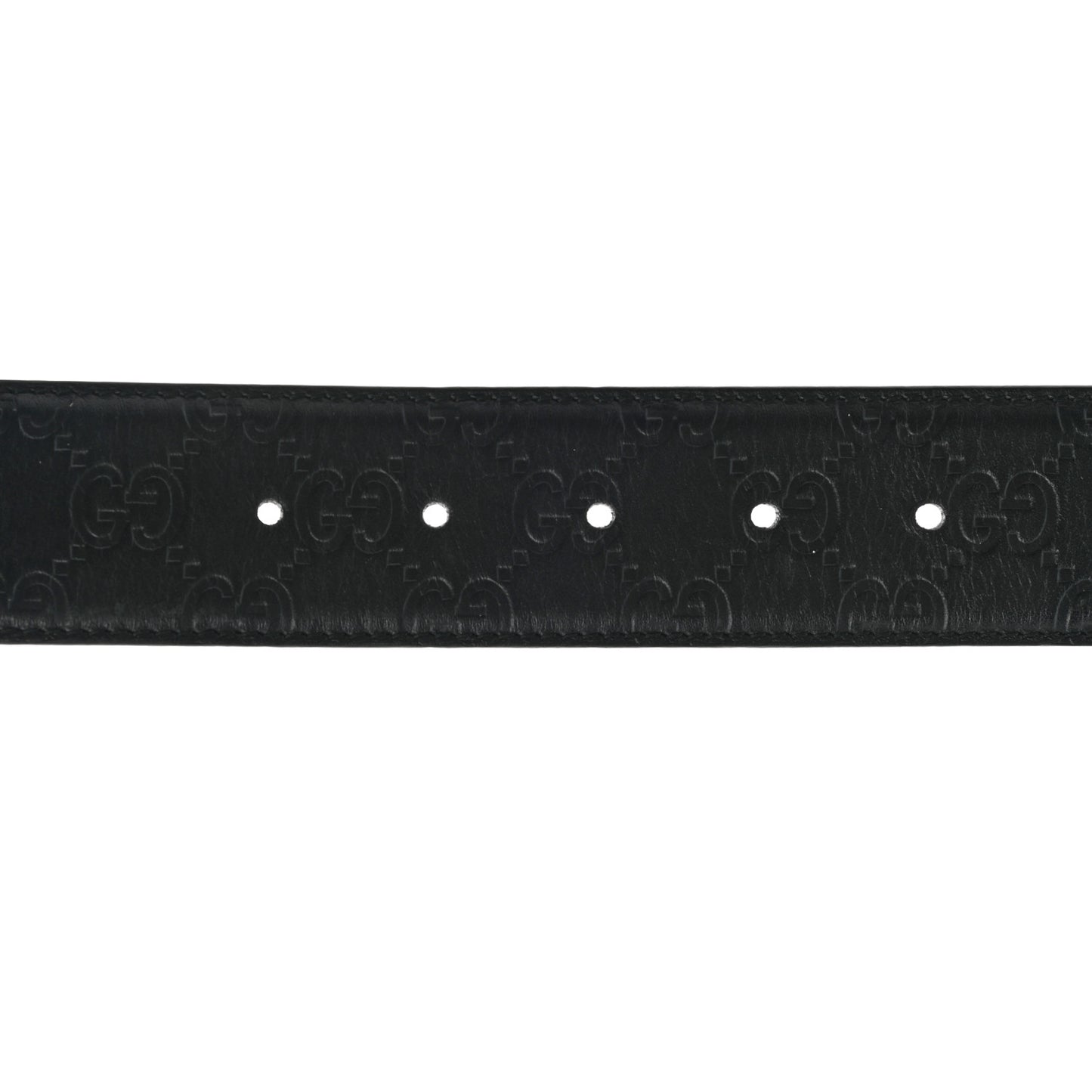 Guccissima Signature Interlocking G 40mm Belt 85 34 Black