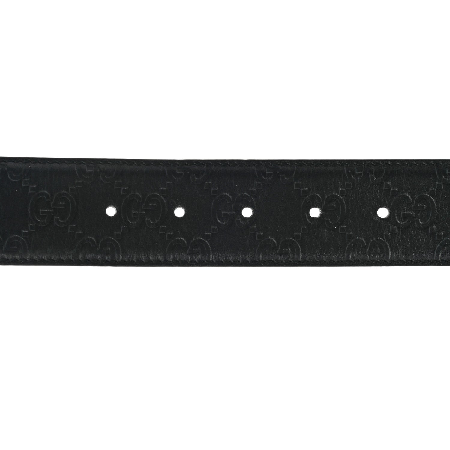 Gucci Guccissima Signature Interlocking G 40mm Belt 85 34 Black 5 of 5