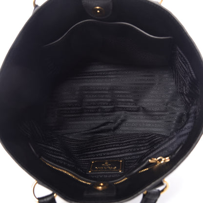 Prada Vitello Phenix Tote Black 5 of 9