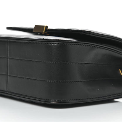 Saint Laurent Lambskin Matelasse Monogram Medium Vicky Chain Bag Black 9 of 11