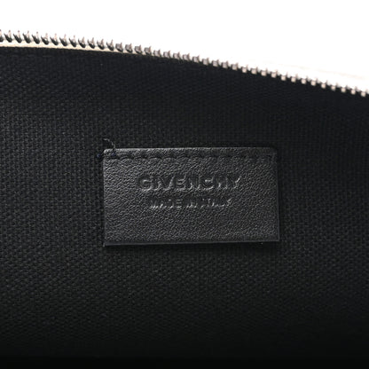 Givenchy Lambskin Star Print Large Pandora Pouch White Black 6 of 10