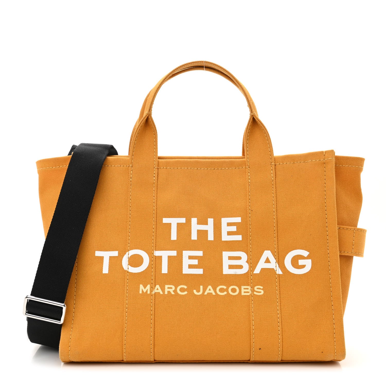 Marc Jacobs Cotton Canvas Medium The Traveler Tote Bag Sunflower 1 of 11