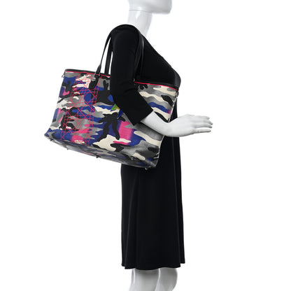 Christian Dior Canvas Large Camouflage Anselm Reyle Tote 2 of 12