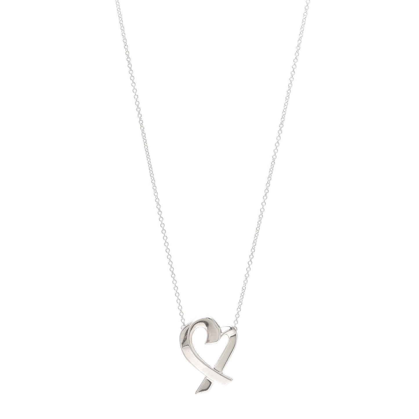 Sterling Silver Paloma Picasso Loving Heart Pendant Necklace