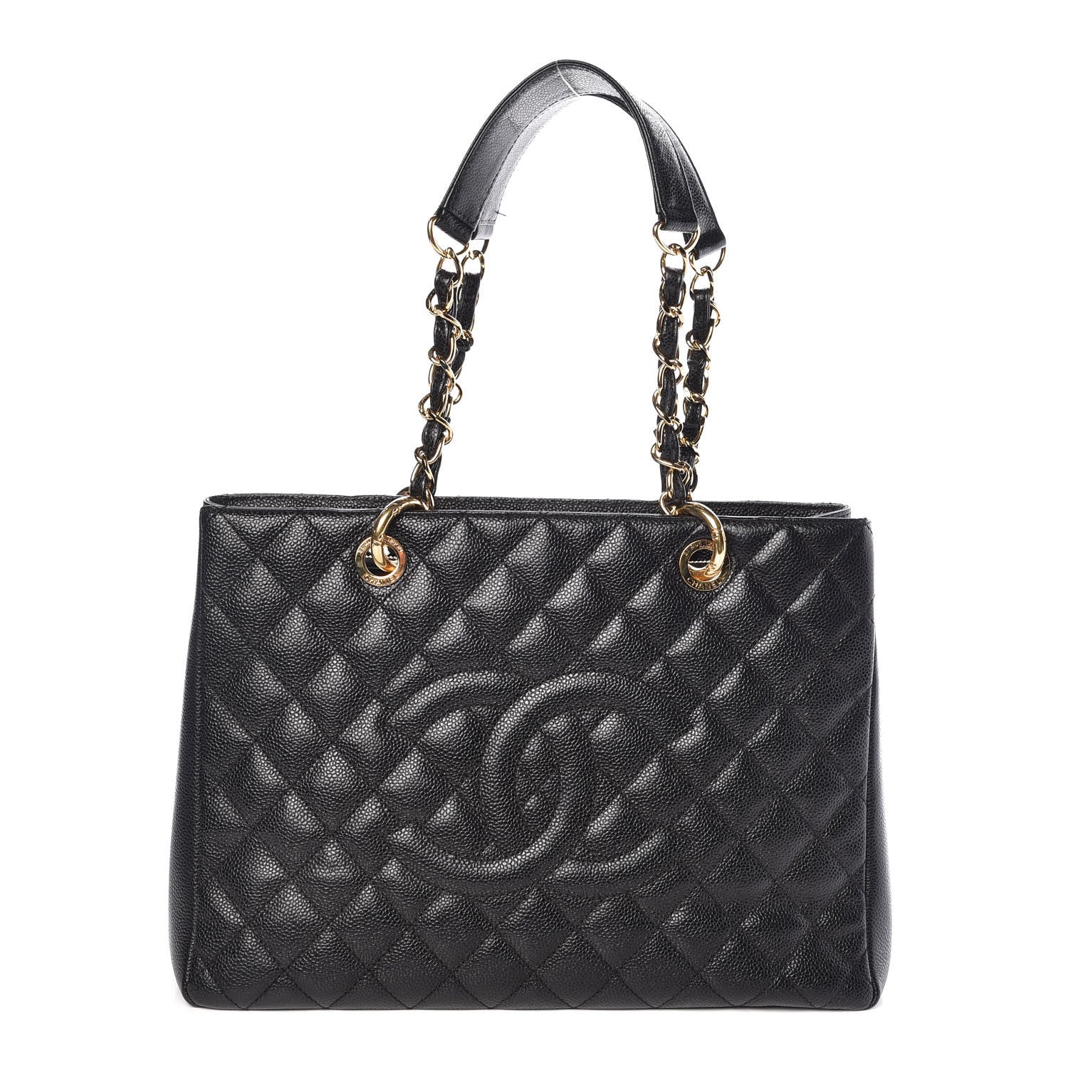 Chanel Caviar Quilted Grand Shopping Tote GST Black 1 of 10