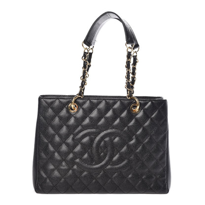 Chanel Caviar Quilted Grand Shopping Tote GST Black 1 of 10