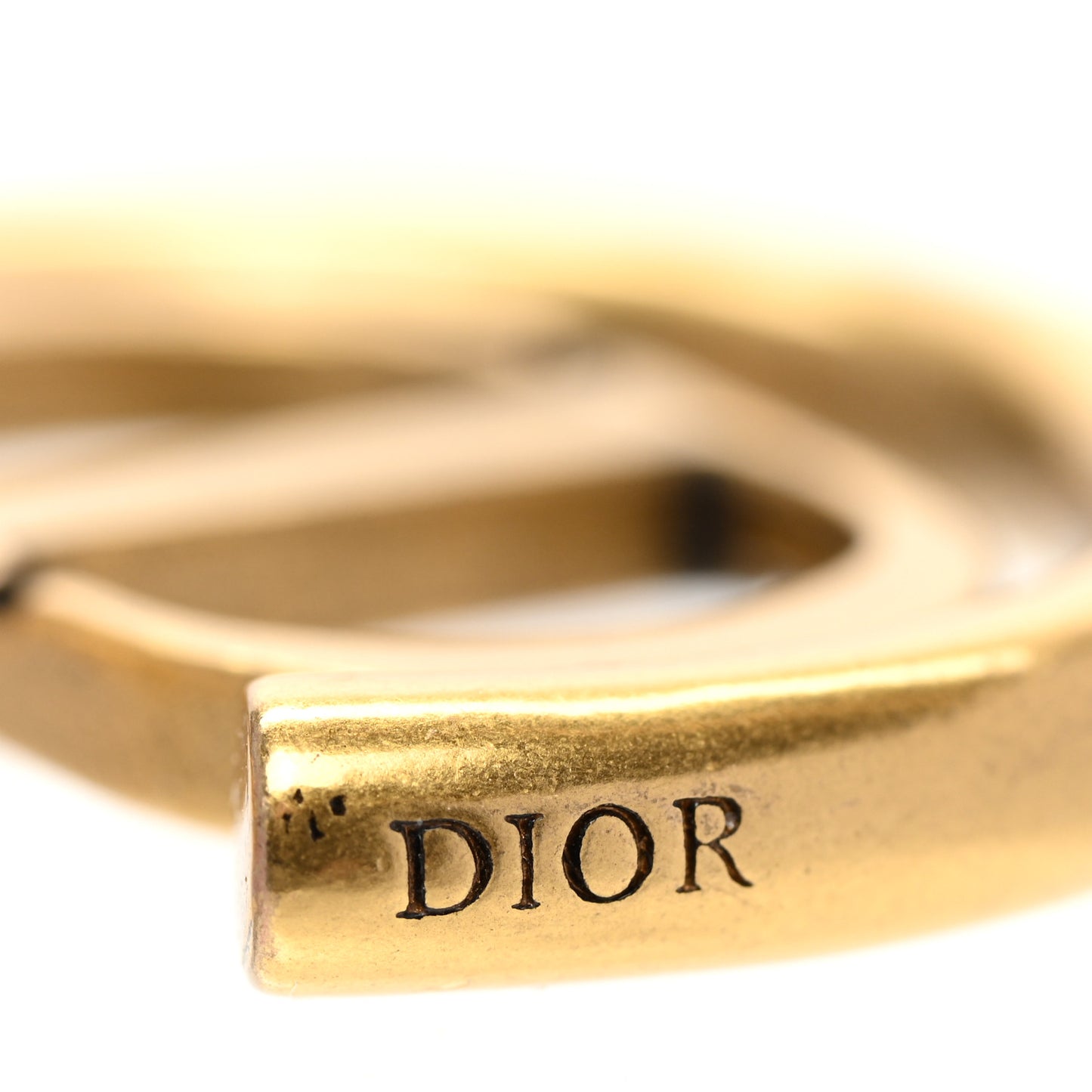 Metal 30 Montaigne Hoop Earrings Aged Gold