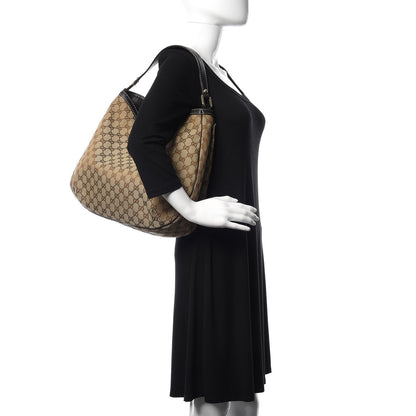 Gucci Monogram Large New Ladies Web Hobo Dark Brown 2 of 15