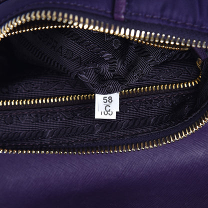 Prada Tessuto Nylon Saffiano Crossbody Bag Uva 7 of 11