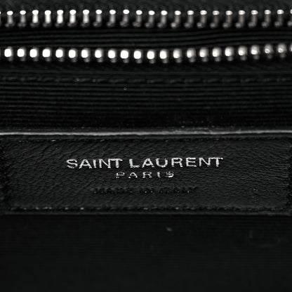 Saint Laurent Grain De Poudre Textured Mixed Matelasse Large Triquilt Monogram Satchel Rose 5 of 7