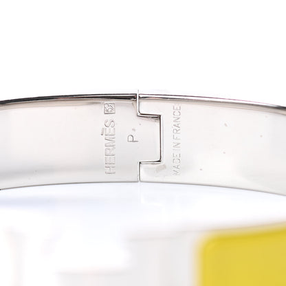 Hermes Enamel Narrow Clic Clac H Bracelet GM Chartreuse 4 of 6
