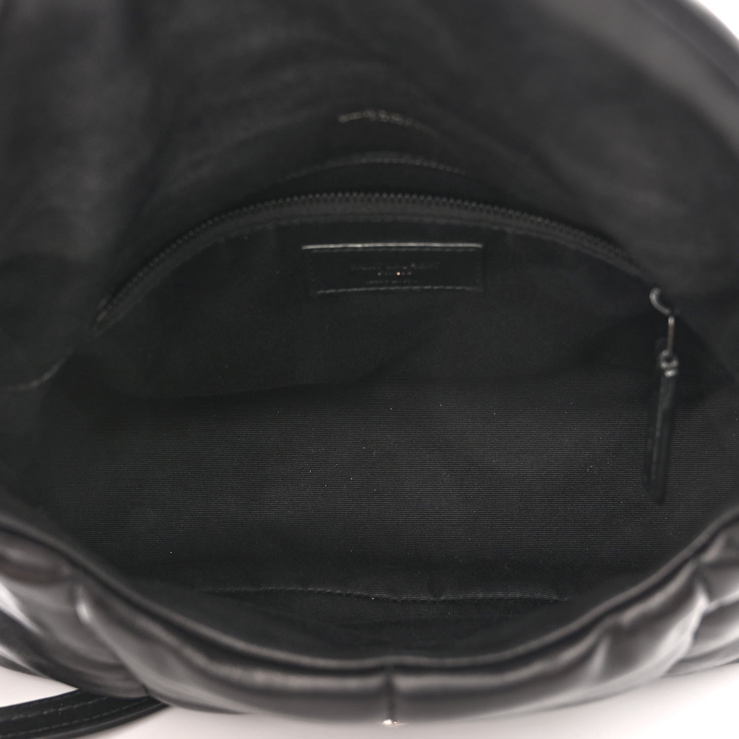 Saint Laurent Lambskin Quilted Monogram Monochrome Small Loulou Puffer Chain Satchel Black 5 of 9