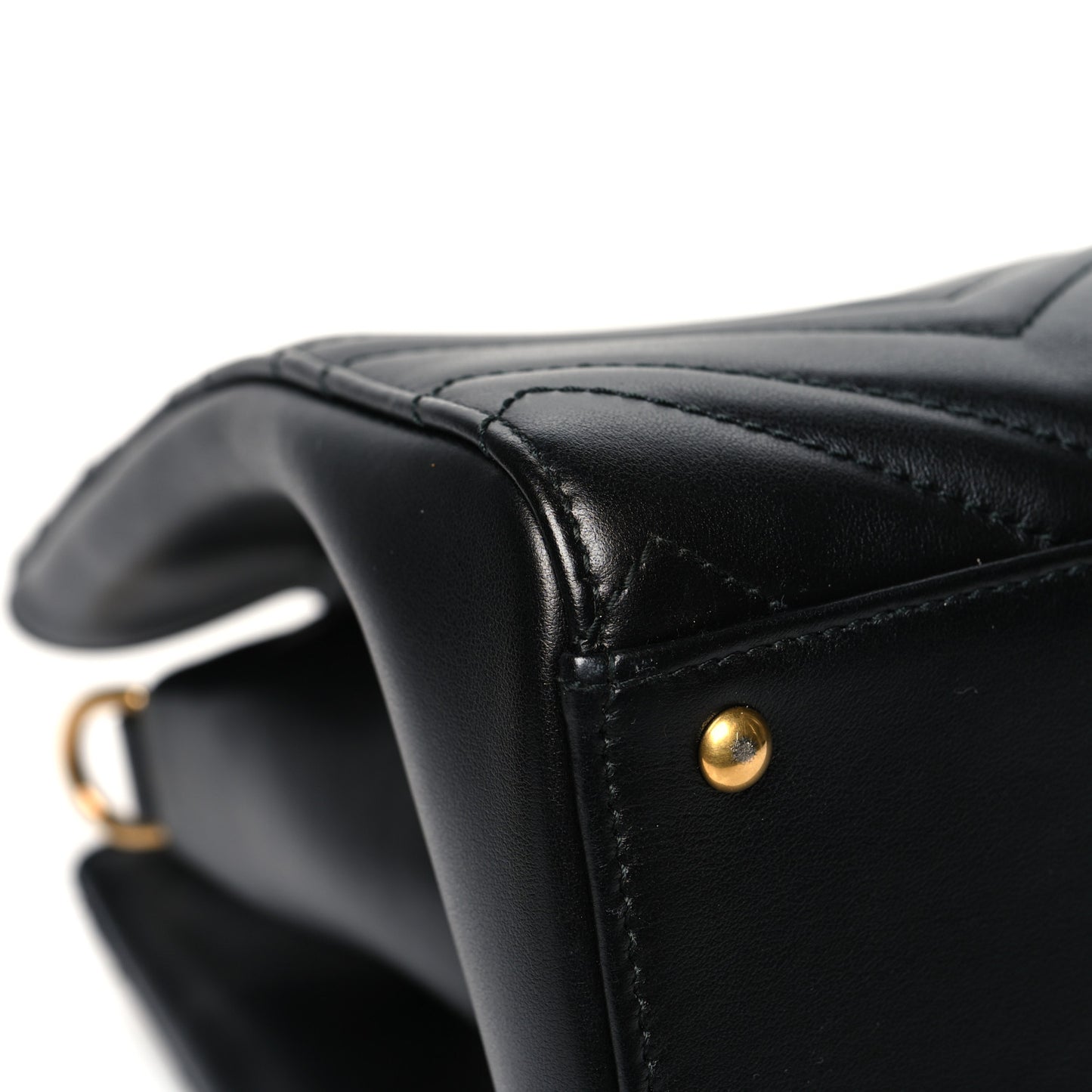 Calfskin Matelasse Small GG Marmont Tote Black