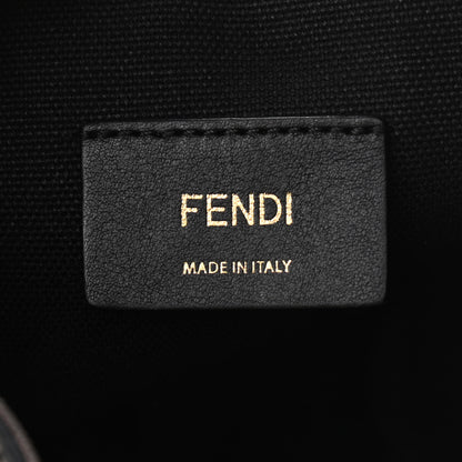 Fendi Canvas Vitello King F is Fendi FF Embroidered Mini Mon Tresor Bucket Bag Black 6 of 11