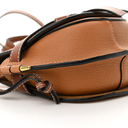 Loewe Grained Calfskin Mini Gate Crossbody Bag Caramel Pecan 8 of 9