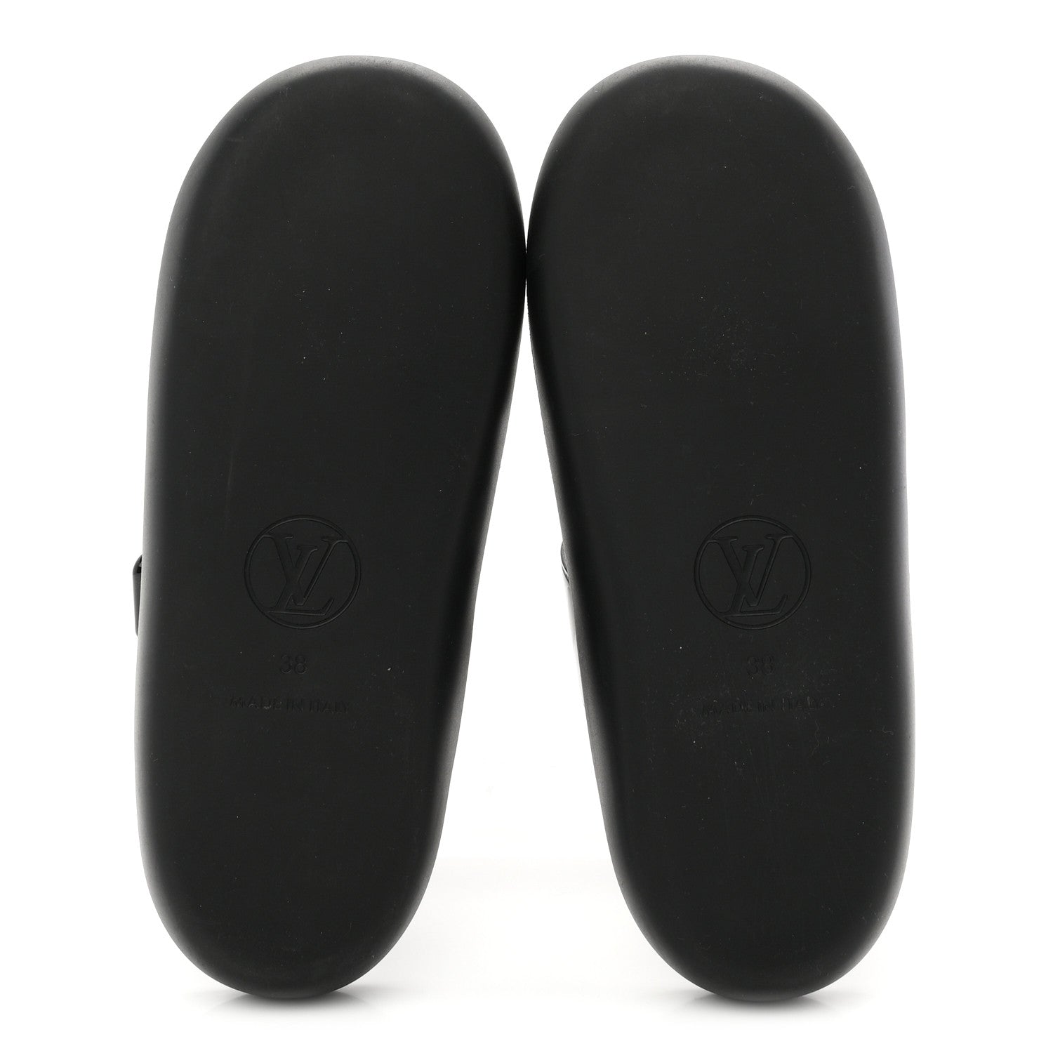 Louis Vuitton Monogram Sunbath Flat Mule Sandals 38 Black 6 of 9