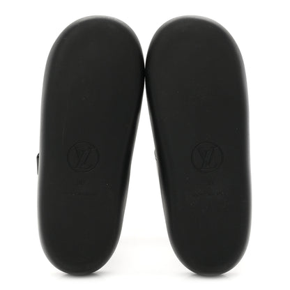 Louis Vuitton Monogram Sunbath Flat Mule Sandals 38 Black 6 of 9
