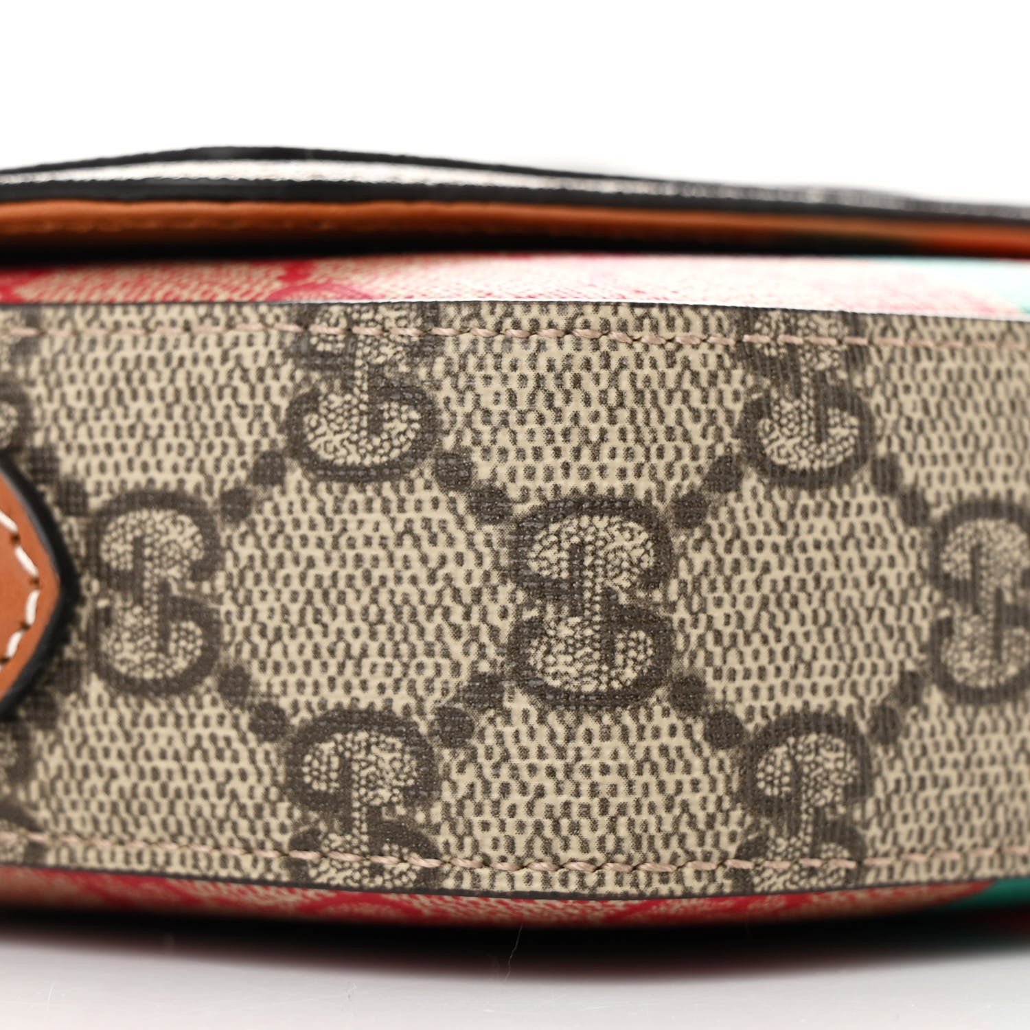 Gucci X DANS LE VERT GG Supreme Monogram Cuoio Web Mini Retro