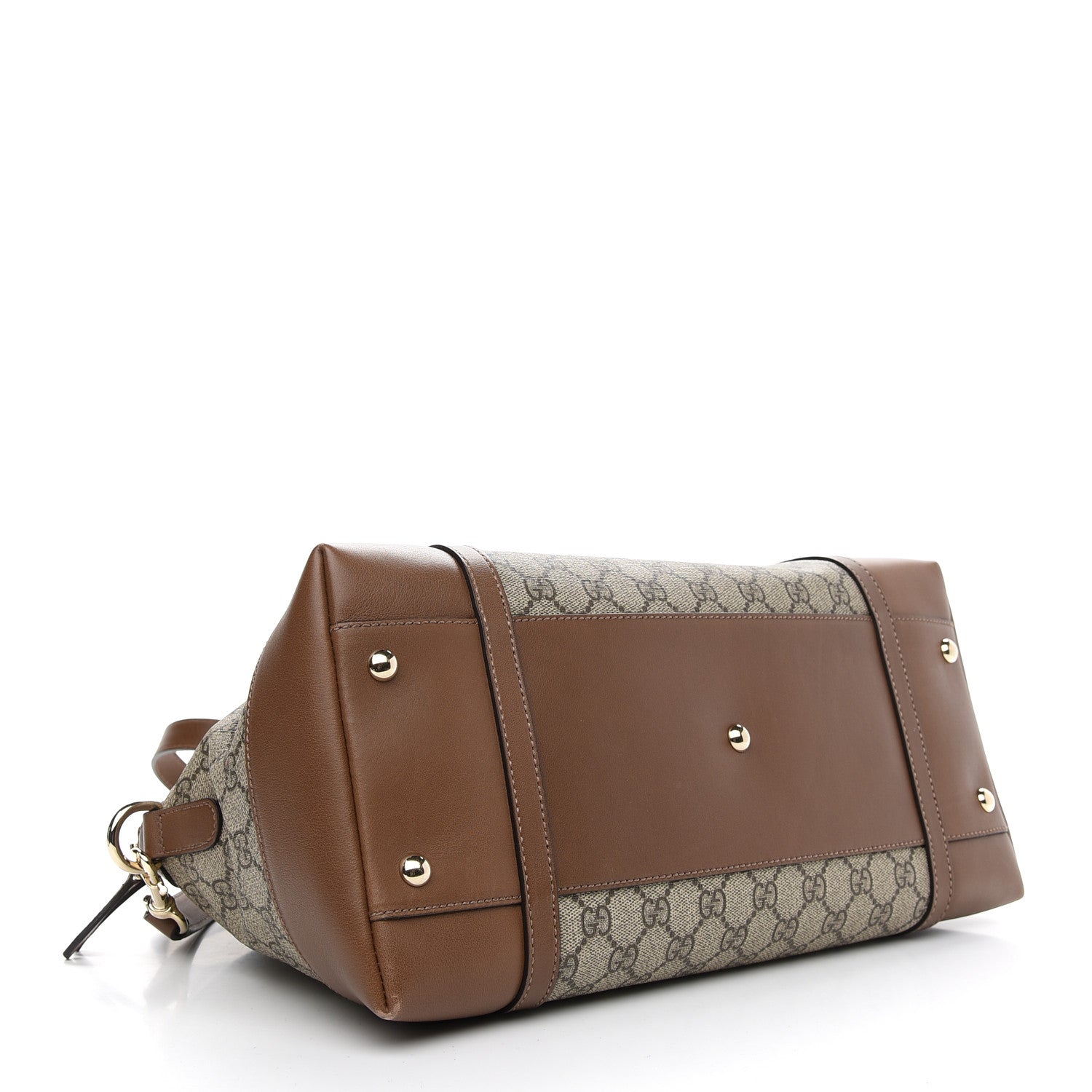 Gucci GG Supreme Monogram Medium Nice Top Handle Dome Bag Brown 4 of 11