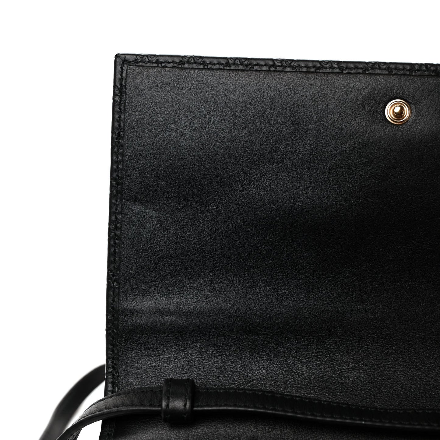 Microguccissima Crossbody Wallet Black