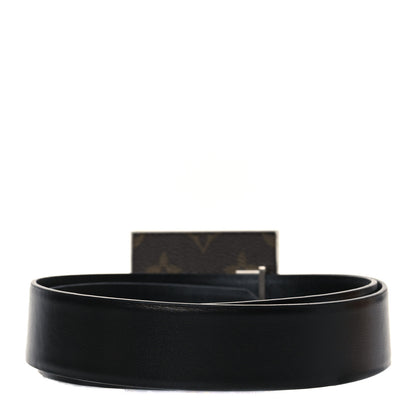 Louis Vuitton Calfskin 35mm Faces Belt 90 36 Black 3 of 7
