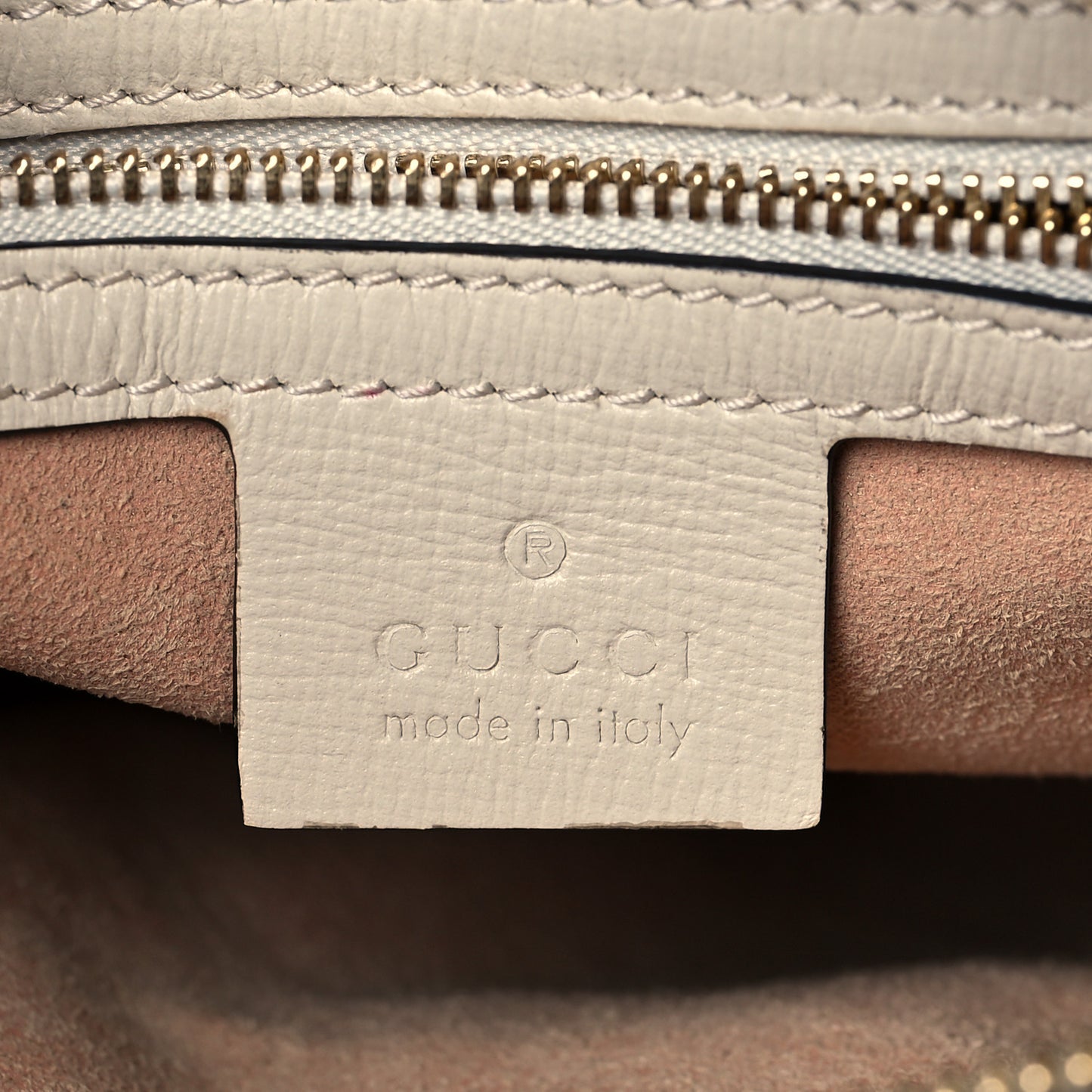 GG Supreme Monogram Small Horsebit 1955 Shoulder Bag Beige Mystic White