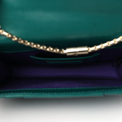 Bulgari Calfskin Small Serpenti Forever Snake Strap Crossbody Bag Emerald Green 5 of 8