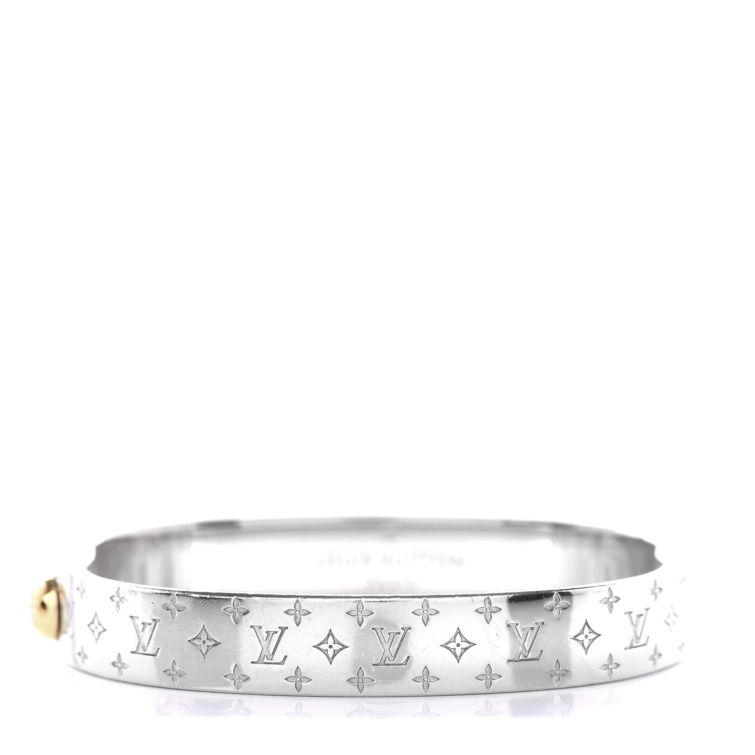 Louis Vuitton Palladium Monogram Nanogram Cuff S 1 of 6