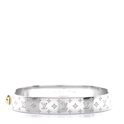 Louis Vuitton Palladium Monogram Nanogram Cuff S 1 of 6