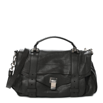 Proenza Schouler Lambskin Medium PS1 Satchel Black 1 of 9