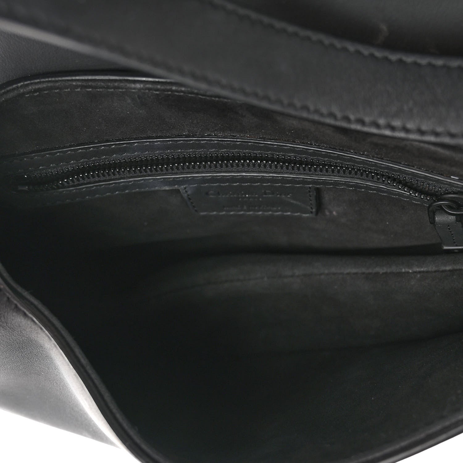 Christian Dior Ultra Matte Calfskin Saddle Bag Black 5 of 10
