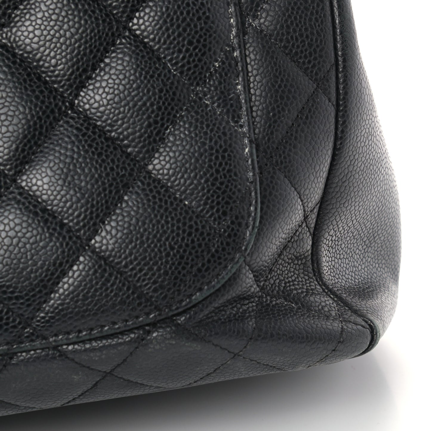 Caviar Quilted Grand Shopping Tote GST Black