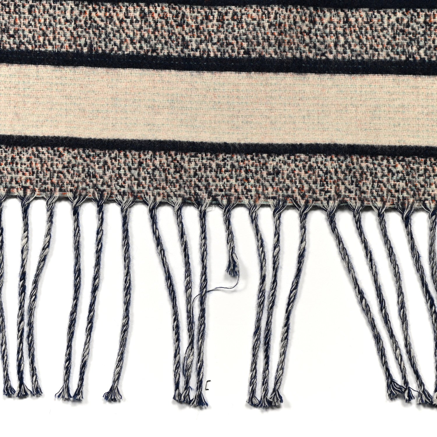 Christian Dior Wool Throw Cream Bleu 7 of 7