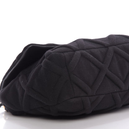 Chanel Jersey Lambskin Quilted Large 19 Flap Black 6 of 9