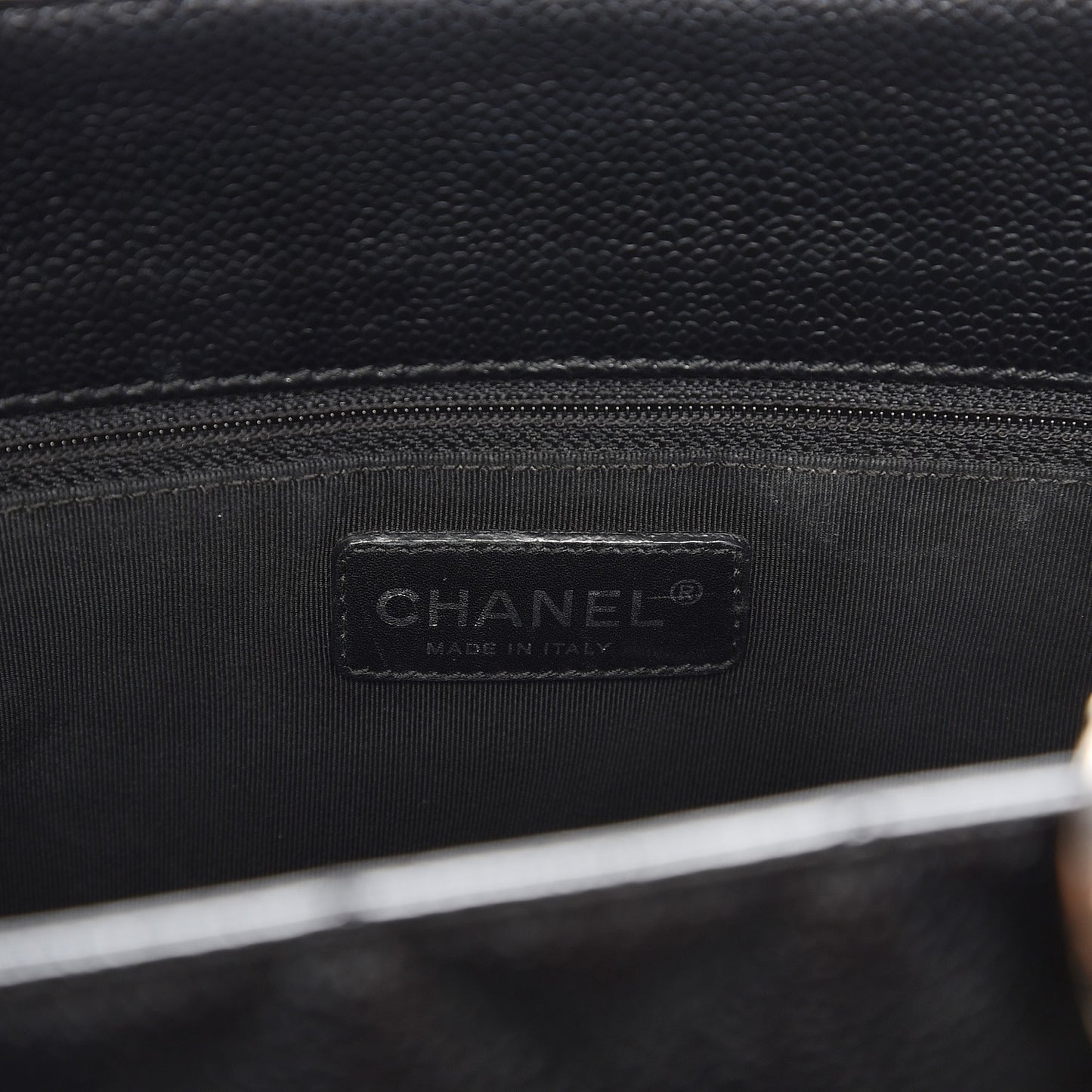 Caviar Quilted Grand Shopping Tote GST Black