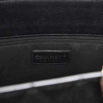 Chanel Caviar Quilted Grand Shopping Tote GST Black 6 of 8