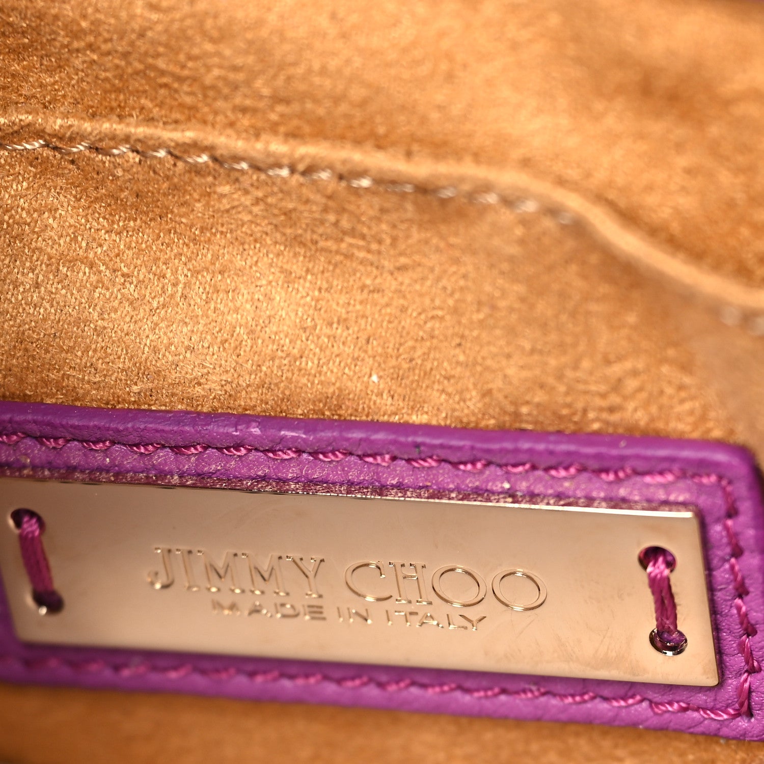 Jimmy Choo Calfskin Rebel Crossbody Bag Purple 6 of 8