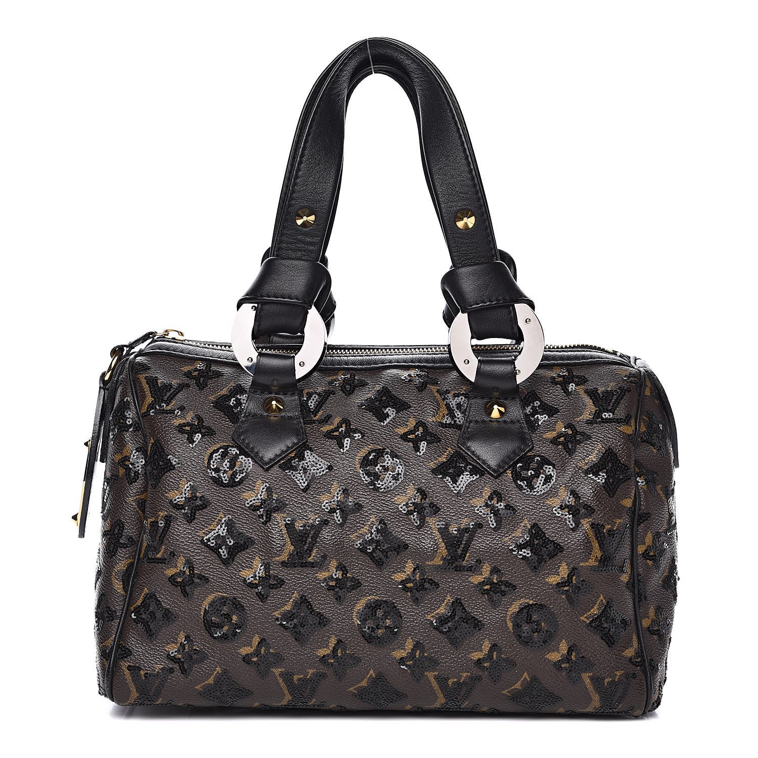 Louis Vuitton Monogram Sequins Eclipse Speedy 28 Black 1 of 13