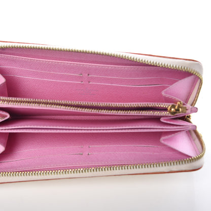 Louis Vuitton Monogram Multicolor Zippy Wallet White Litchi 5 of 8